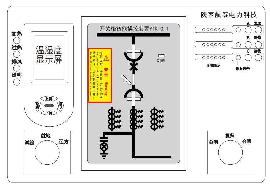 YTK101航泰系列配电控制设备 开关柜智能操控装置的研发与应用